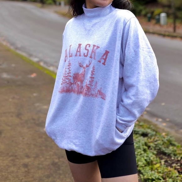 aerie Tops - Aerie Alaska Crew Sweater with pockets